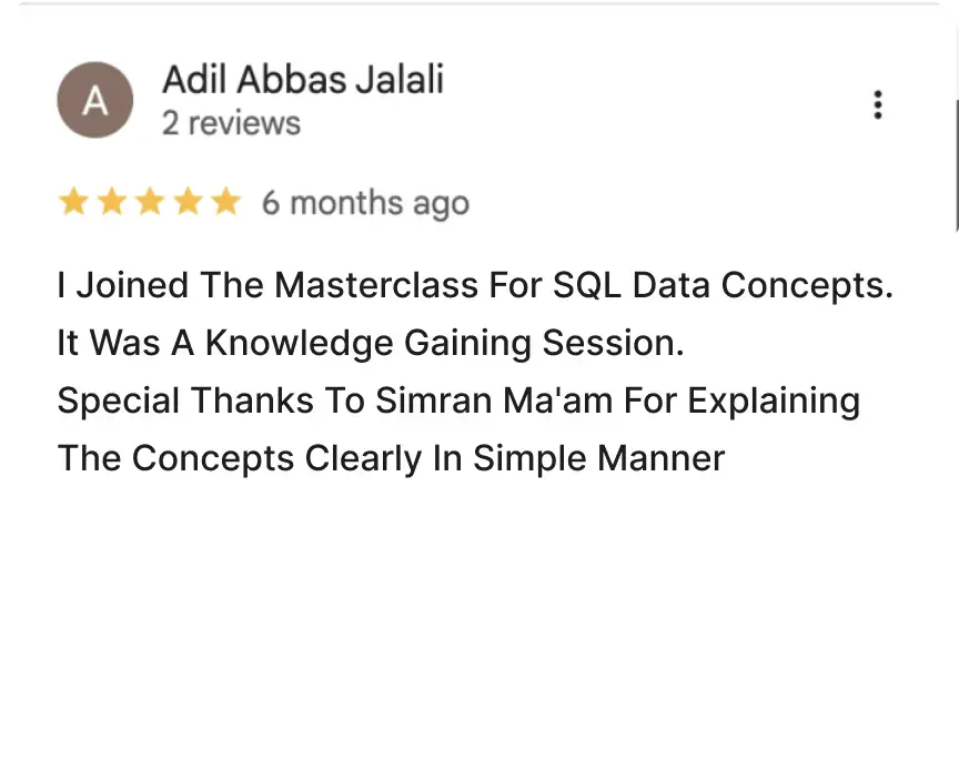 Masterclass Review 3