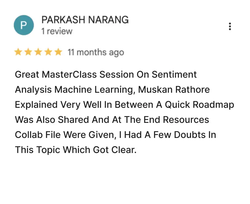 Masterclass Review 5